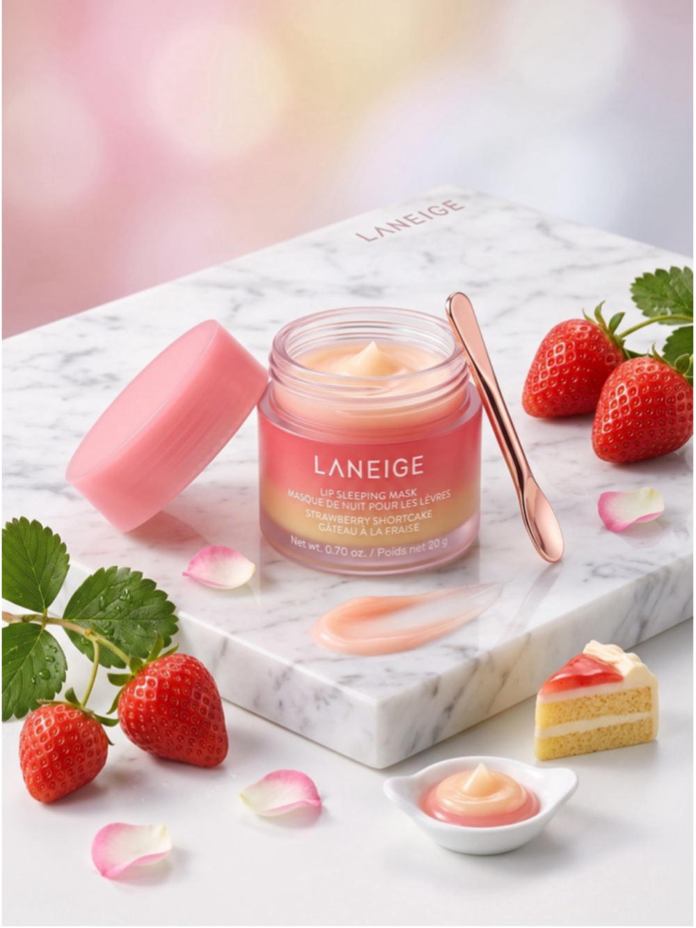 Laneige Lip Sleeping Mask Strawberry Shortcake 20g Full Size New No Box